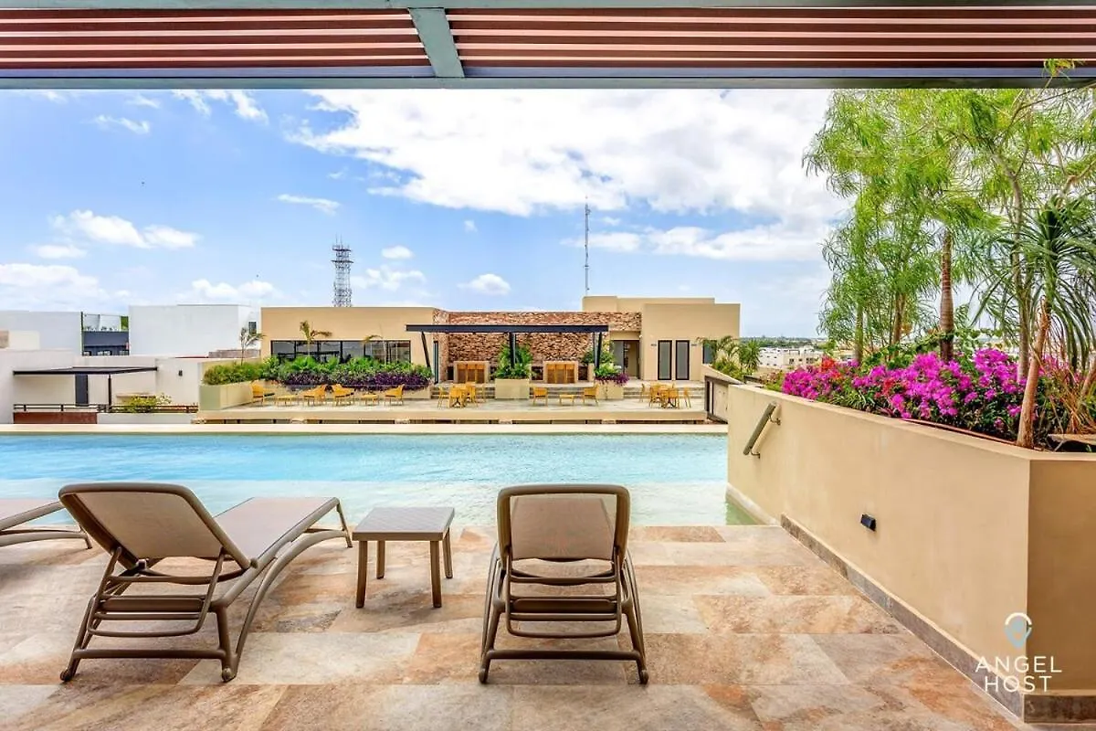 Apartment Chic Studio Roof Pool Gym Near 5Th & Beach Playa del Carmen
